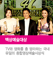 백상예술대상, TV와 영화를 총 망라하는 국내 유일의 종합영상예술시상식